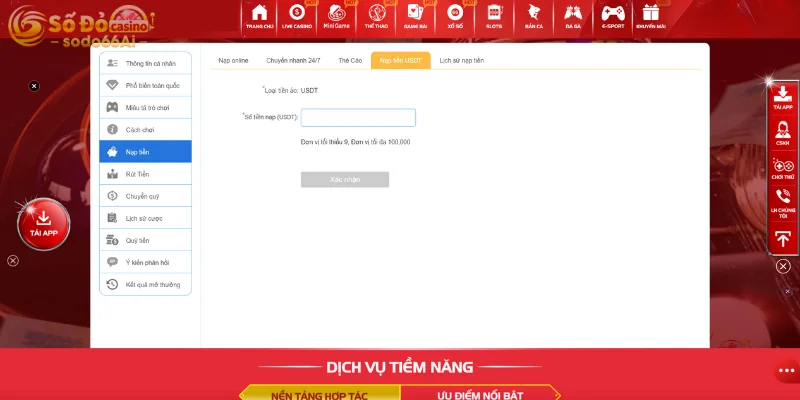 Đơn vị tiền tệ mới đã được cập nhật tại nhà cái