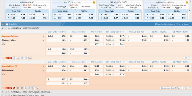 kèo châu á sodo66